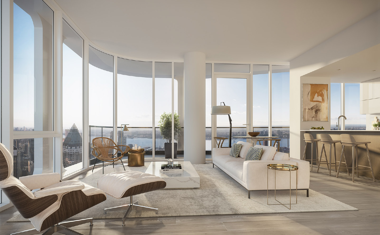 Contemporary living in studio, one-bedroom, two-bedroom, and three-bedroom luxury rentals.